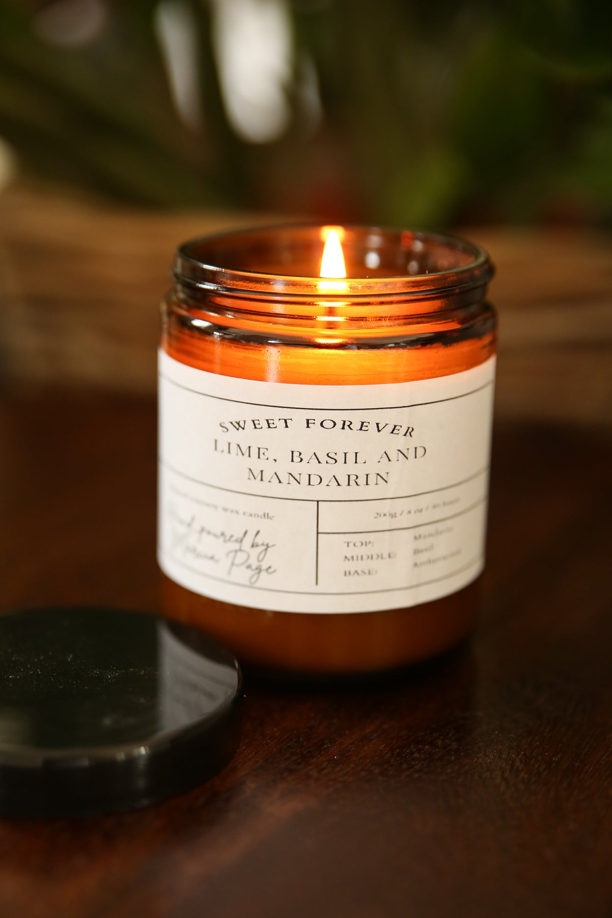 Lime, Basil and Mandarin Scented Candle
